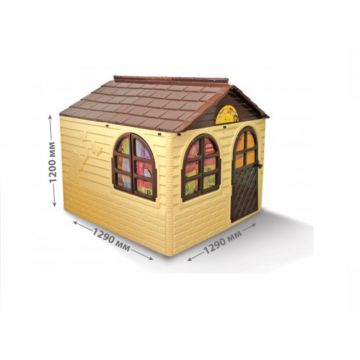 Casuta de joaca 025502 BeigeBrown Mid