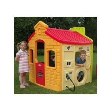 Casuta de joaca copii Town Evergreen, verde, Little Tikes 444C