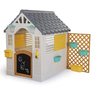 Casuta de gradina cu gard Dolu Gardeb Playhouse 127x140x92cm