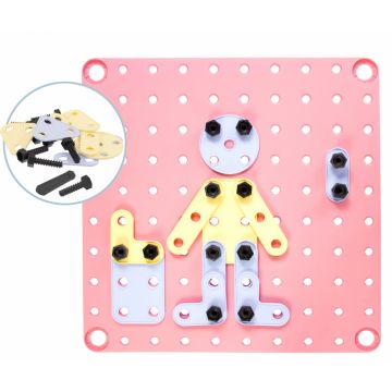 Casuta de joaca Mochtoys Smart House 12795 culori pastel 115 x 106 x 128 cm