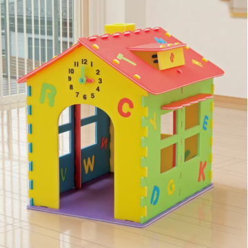 Casuta educativa pentru copii Car Boy Safety ABC din spuma