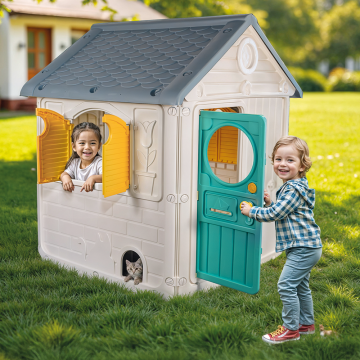 Casuta pentru copii Dolu Prima mea casuta de joaca pastel